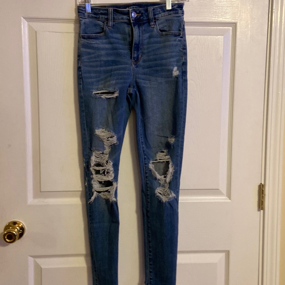 American eagle size 4 super hi rise jegging